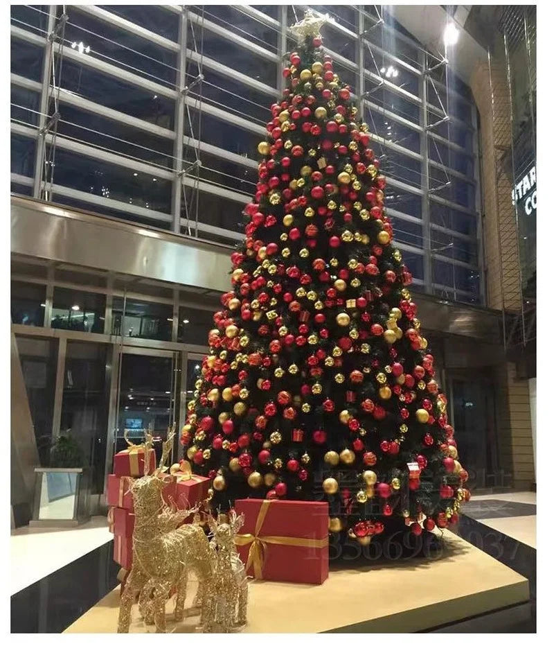 4-20 meter Hotel Shopping Mall Outdoor Scene Christmas tree Decoration Large Steel Frame xmas Artificial Trees festival Supplies