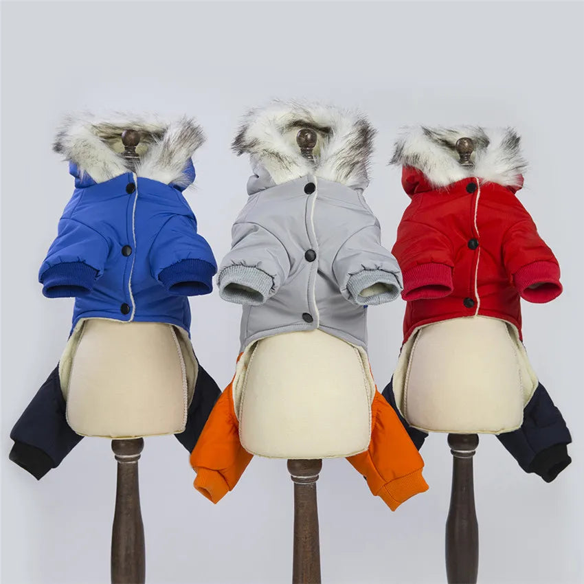 Waterproof Winter Pet Dog Clothes Warm Pets Coat Jacket Jumpsuit Thicker Cotton Clothes For Small Dogs Clothing Costume Puppy