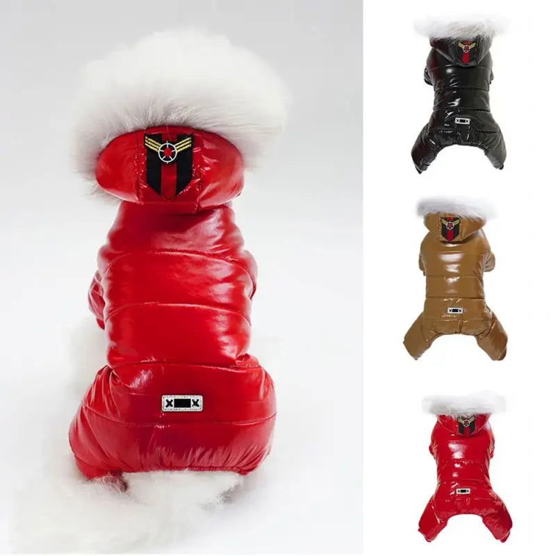 Waterproof Winter Pet Dog Clothes Warm Pets Coat Jacket Jumpsuit Thicker Cotton Clothes For Small Dogs Clothing Costume Puppy