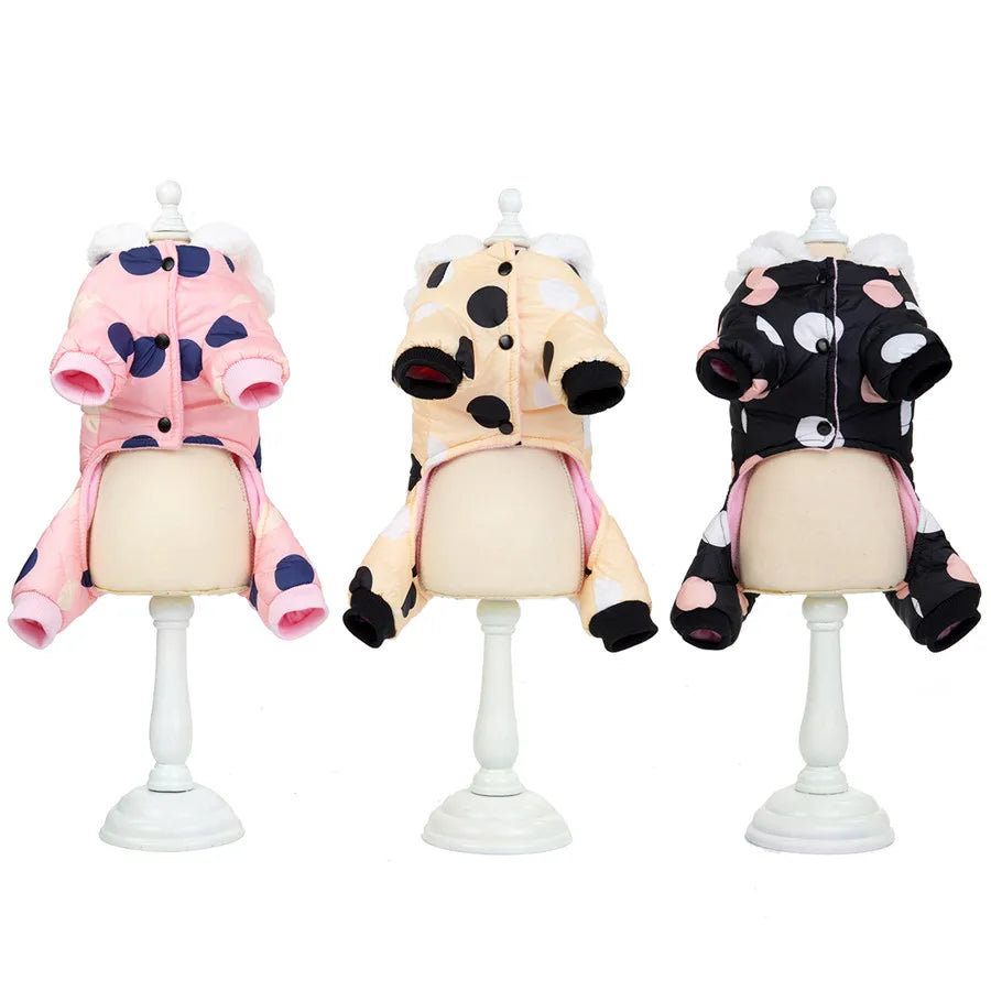 Waterproof Winter Pet Dog Clothes Warm Pets Coat Jacket Jumpsuit Thicker Cotton Clothes For Small Dogs Clothing Costume Puppy