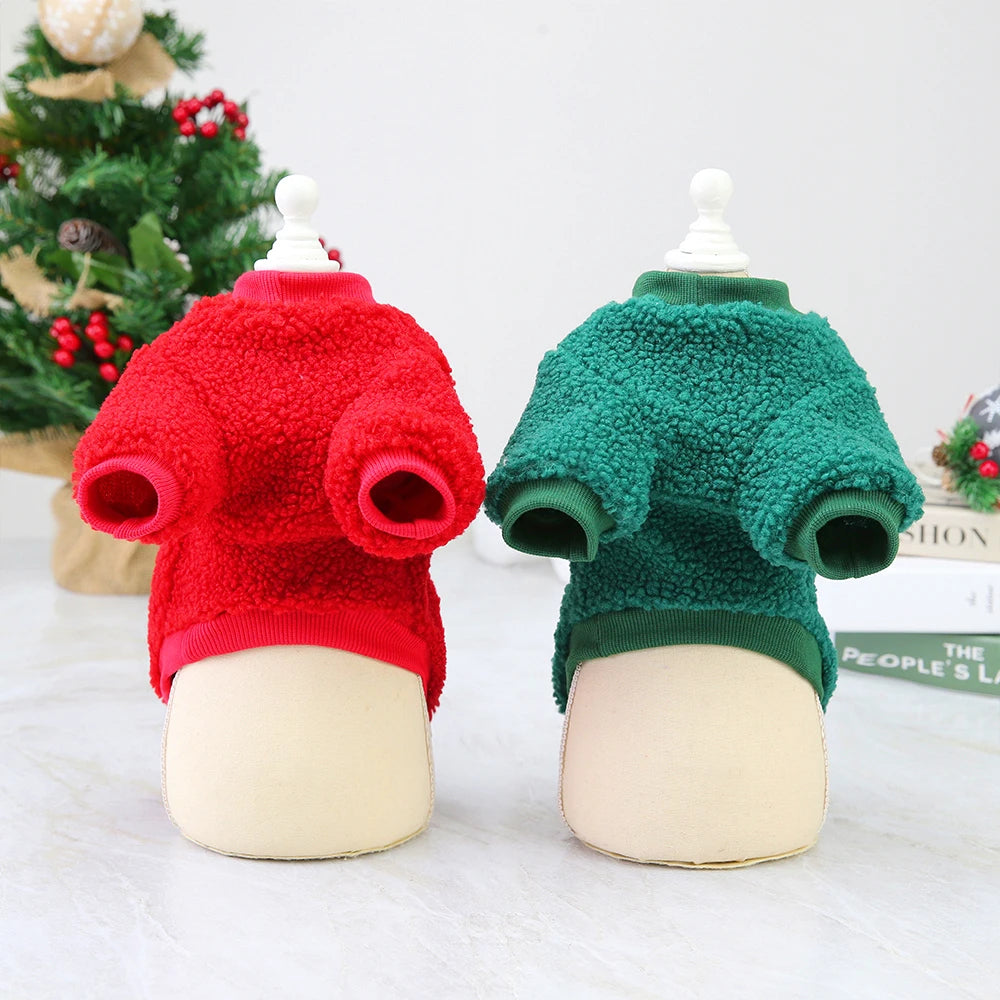 Cute Christmas Dog Clothes New Year Small Dog Cat Christmas Sweater Costume Pet Clothing Outfit For Chihuahua Yorkshire Puppy