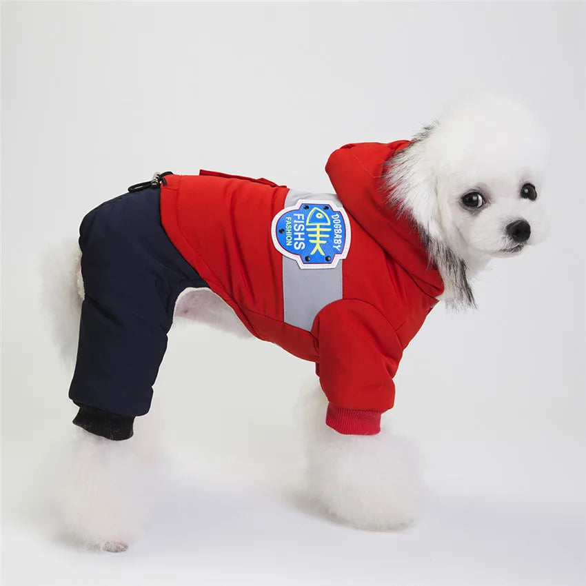 Waterproof Winter Pet Dog Clothes Warm Pets Coat Jacket Jumpsuit Thicker Cotton Clothes For Small Dogs Clothing Costume Puppy