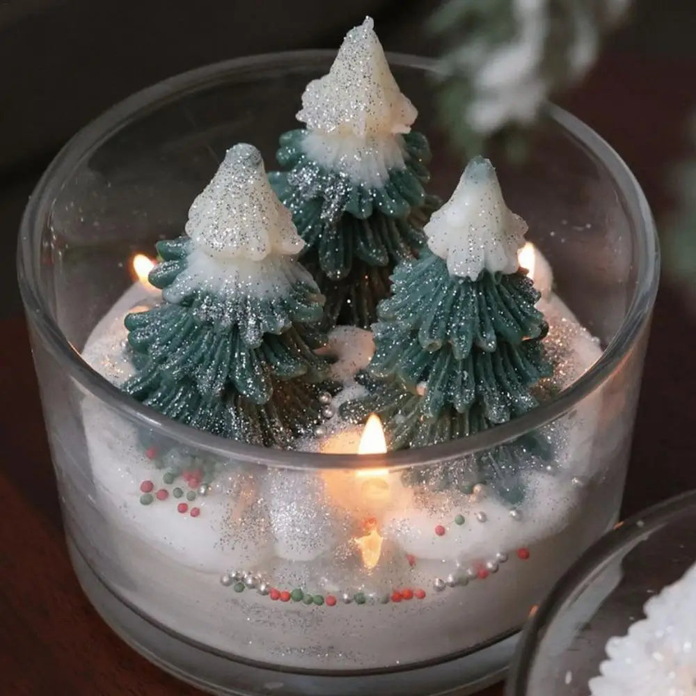 Christmas Tree Tea Candle Aromatherapy Tea Candle Decor For Christmas Meditation Yoga Relaxing Tealight Candle Seasonal Decor