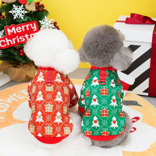 Winter Christmas Pet Clothing Christmas Hoodie New Year's Clothing Dogs Cats Clothing Pets Dog Clothes for Small Dogs Hoodies