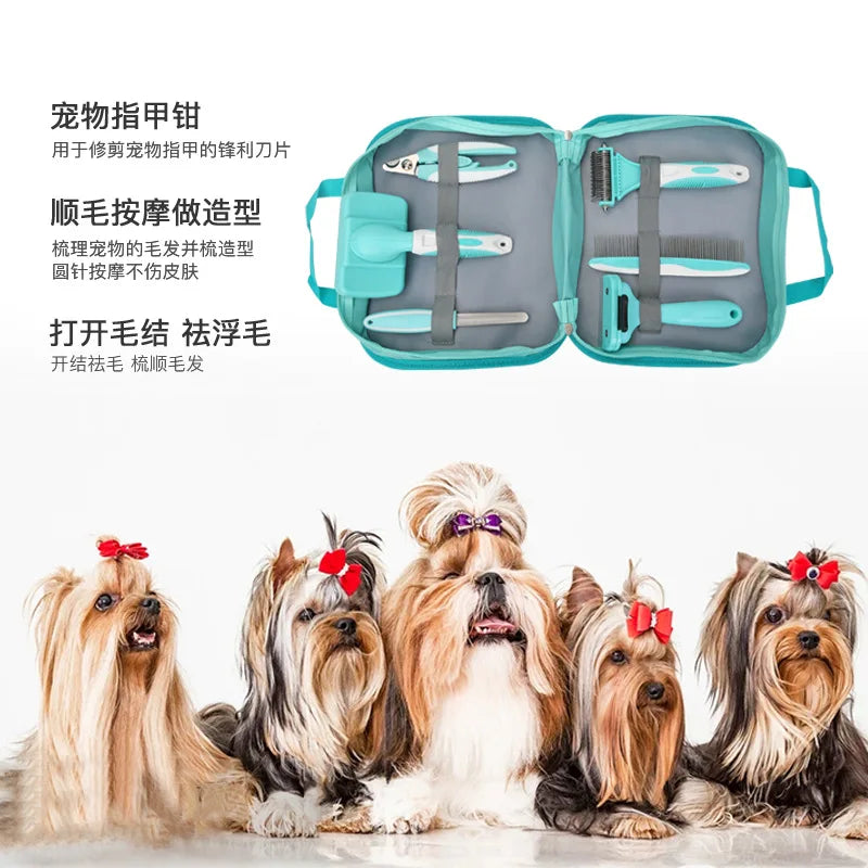 Hot Sale Pet Care Kit 6 Tools Dog Hair Removal Comb Manufacturer Wholesale Dog Comb Cat Brush Pet Dog Hair Removal Comb