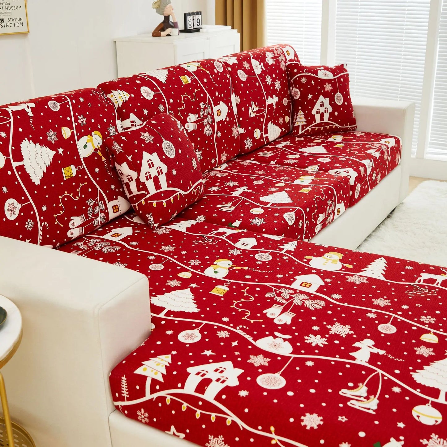 Christmas Sofa Cover All-inclusive Sofa Cushion Cover Sofa Cover Cloth Available in All Seasons Chair Case Home Decor 2025