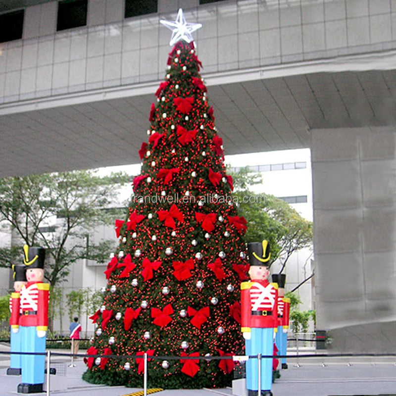 Led Outdoor Giant Christmas Decorative Tree Artificial PVC Christmas Tree For Sale