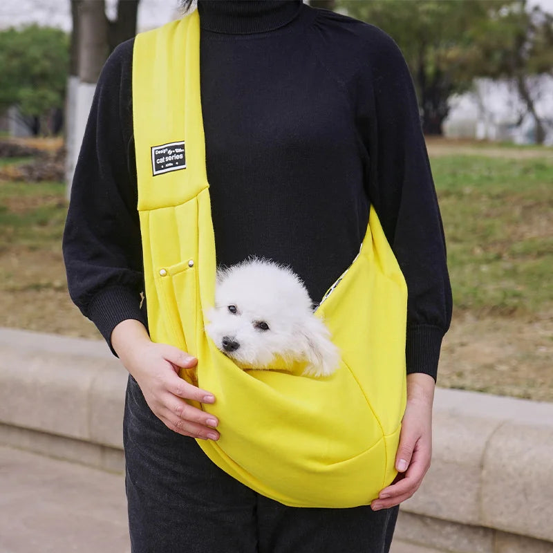 Dog Bag Pet Out Crossbody Shoulder Bag Outdoor Travel Portable Cat Puppy Sling Bag Cotton Comfortable Tote Pet Carrying Supplies