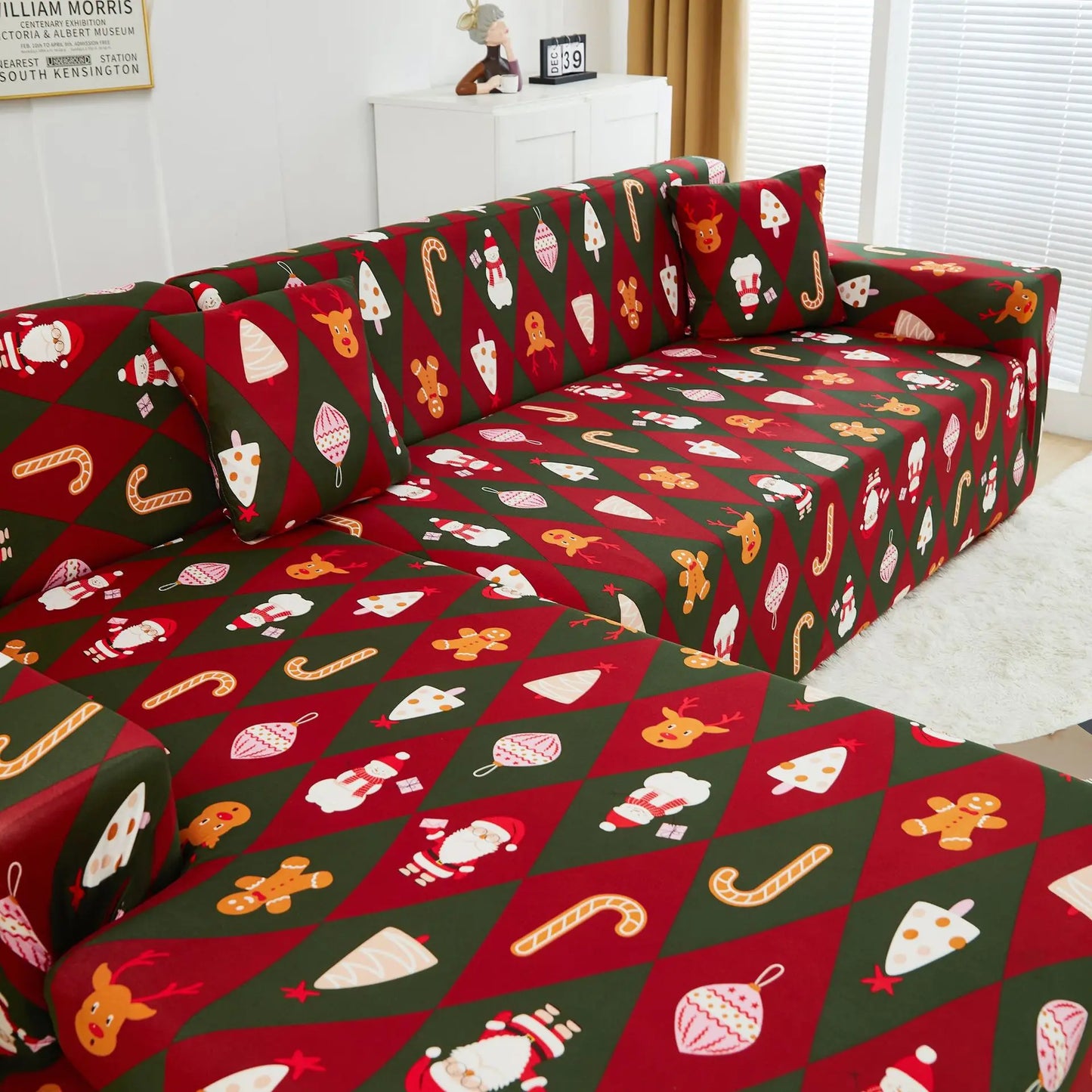 Christmas Sofa Cover All-inclusive Sofa Cushion Cover Sofa Cover Cloth Available in All Seasons Chair Case Home Decor 2025