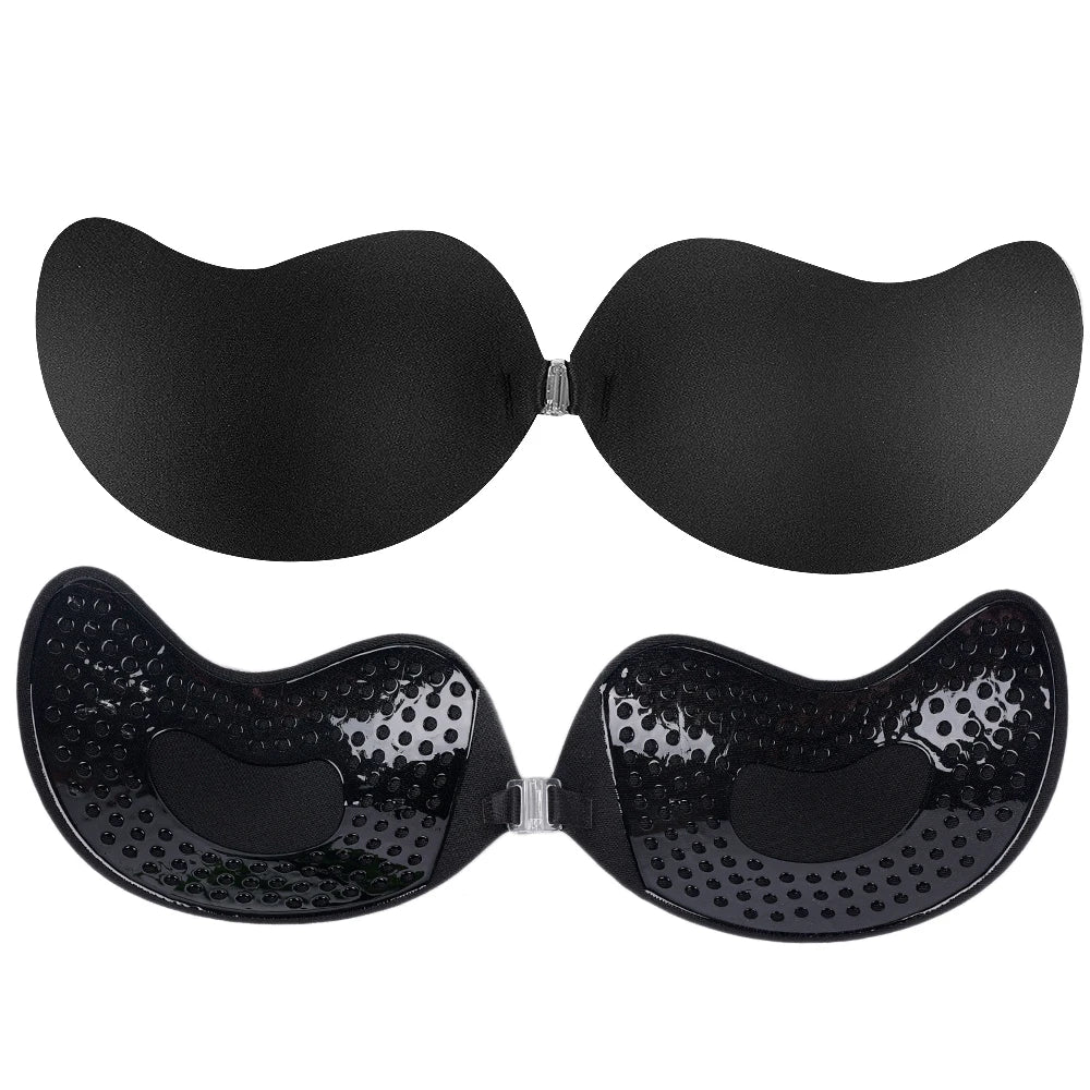 Invisible Strapless Adhesive Stick Bra Strapless Push Up Bras Women Lingerie Seamless Silicone Nipple Covers Bralette Underwear