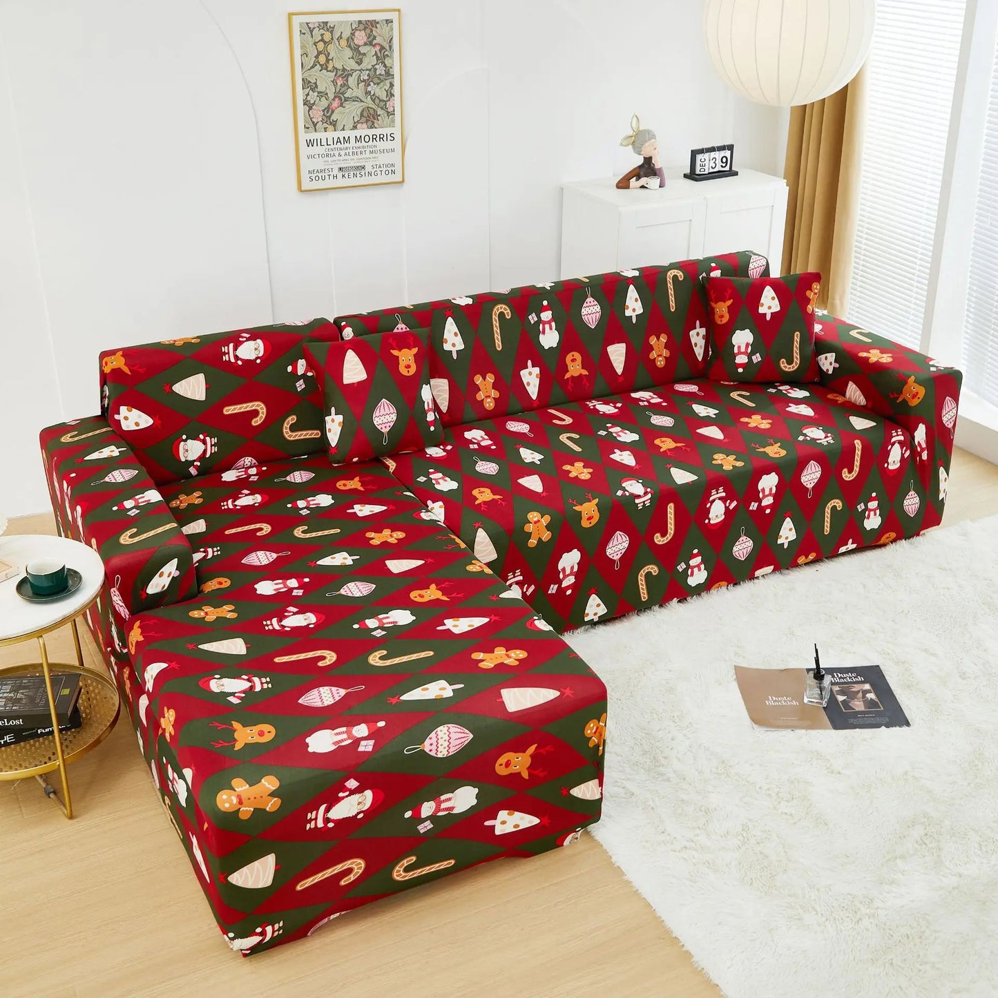 Christmas Sofa Cover All-inclusive Sofa Cushion Cover Sofa Cover Cloth Available in All Seasons Chair Case Home Decor 2025