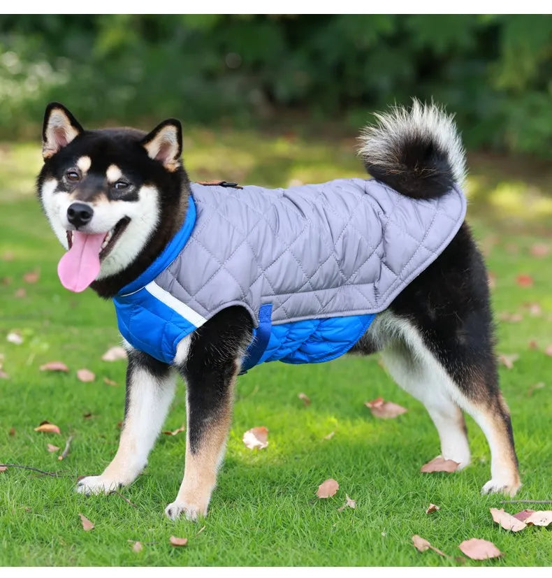 Clothes For Large Dogs Waterproof Big Dog Jacket Vest Winter Warm Pet Puppy Dog Coat Clothing For French Bulldog Pug Doberman