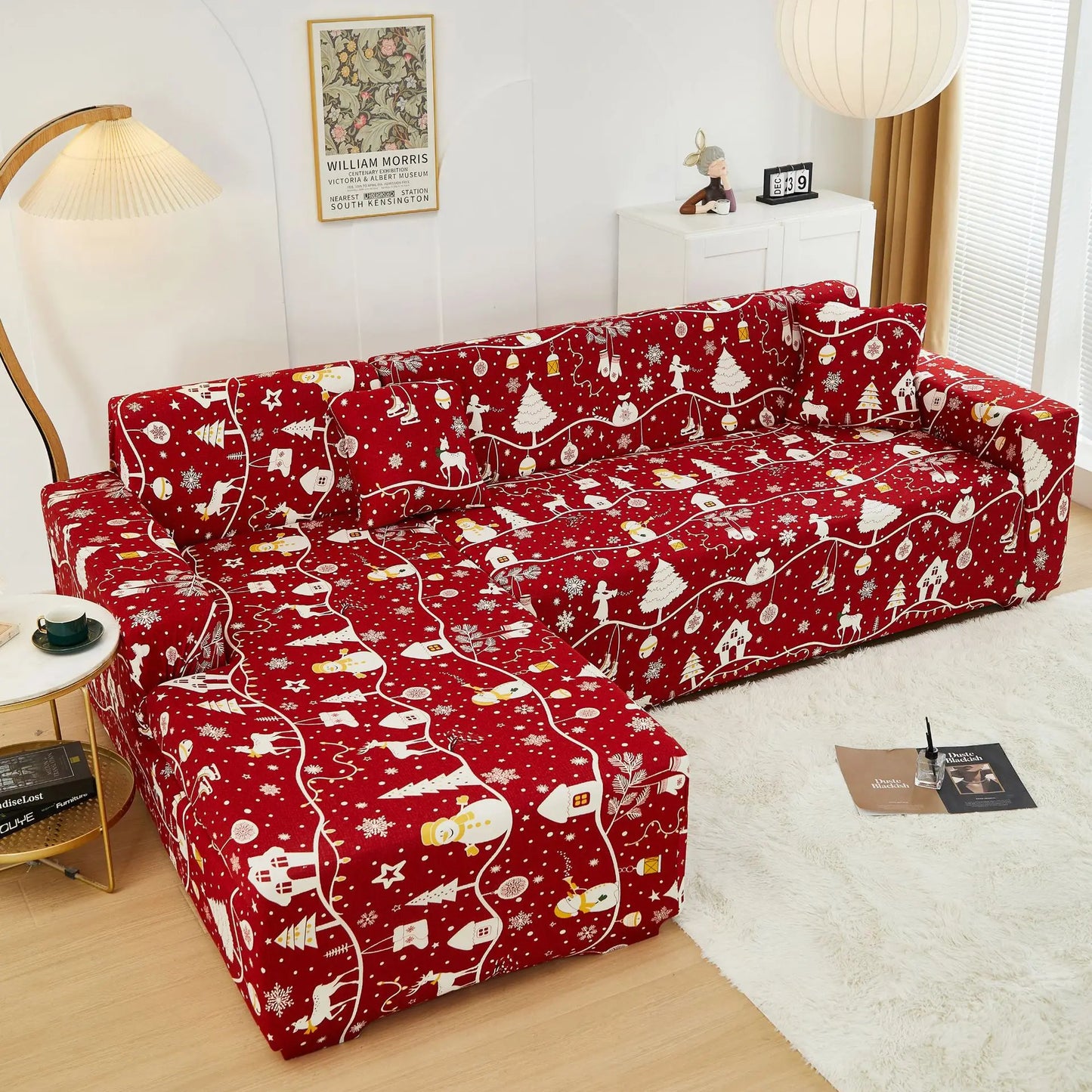 Christmas Sofa Cover All-inclusive Sofa Cushion Cover Sofa Cover Cloth Available in All Seasons Chair Case Home Decor 2025