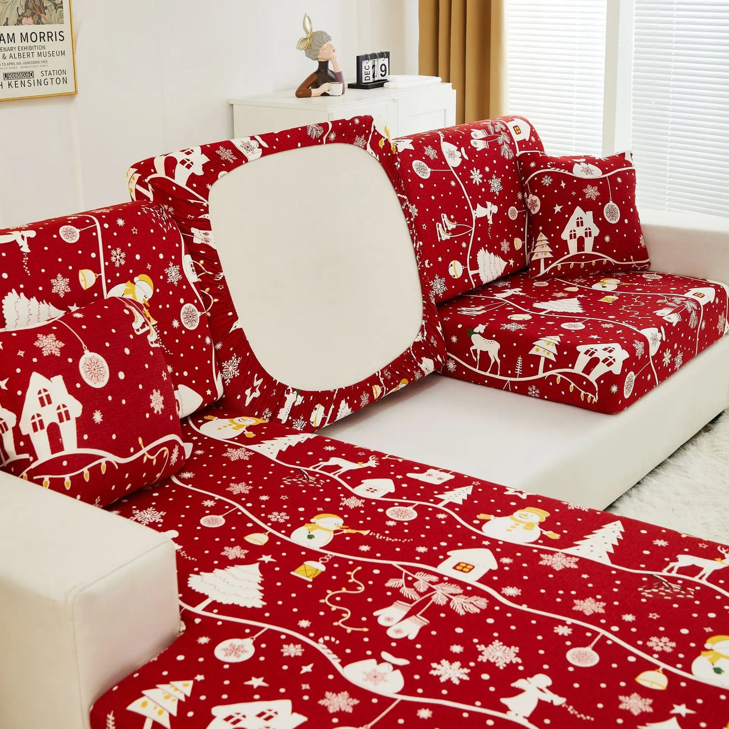 Christmas Sofa Cover All-inclusive Sofa Cushion Cover Sofa Cover Cloth Available in All Seasons Chair Case Home Decor 2025