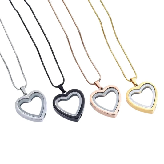 Y166 Pet Urn Necklace for Ashes Cremation Heart Necklace Neck Jewelry Supplies for Pet Memorial Jewelry Accessories