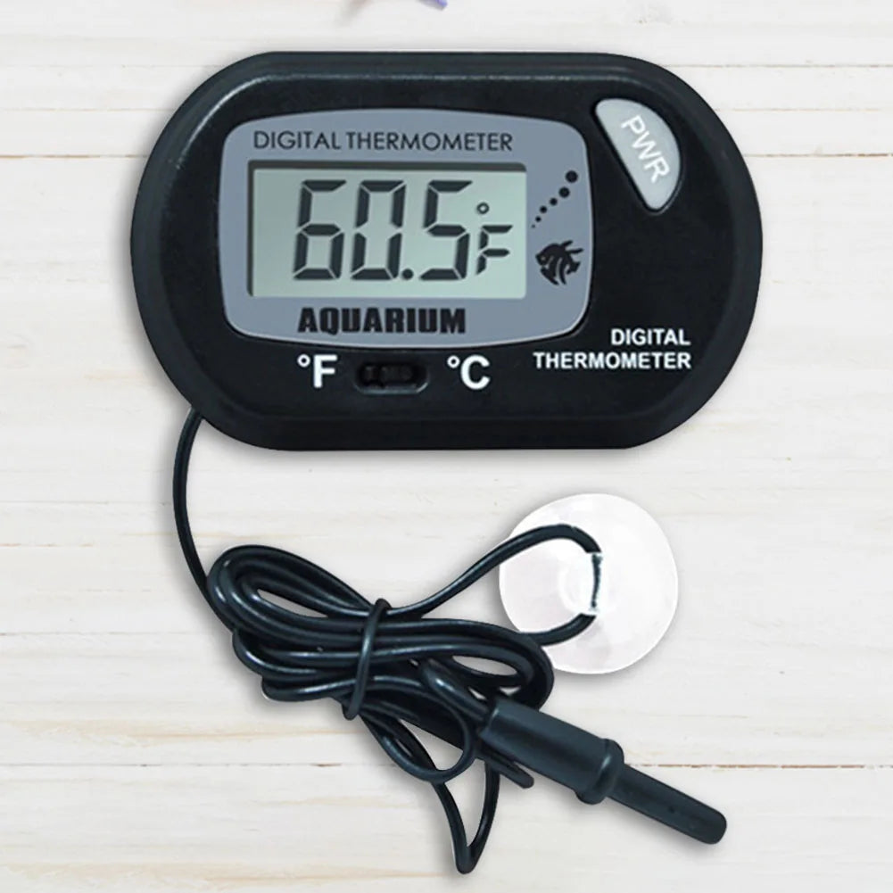 Fish Tank Thermometer Suction Cup Aquarium Temperature Water Meter High Precision Aquarium Temp Detector Pet Supplies