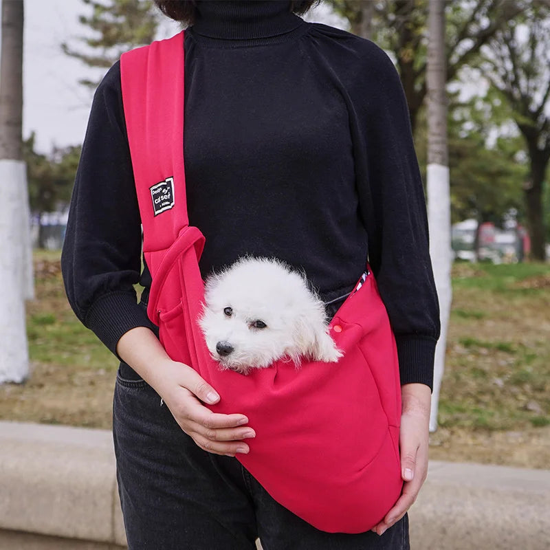 Dog Bag Pet Out Crossbody Shoulder Bag Outdoor Travel Portable Cat Puppy Sling Bag Cotton Comfortable Tote Pet Carrying Supplies