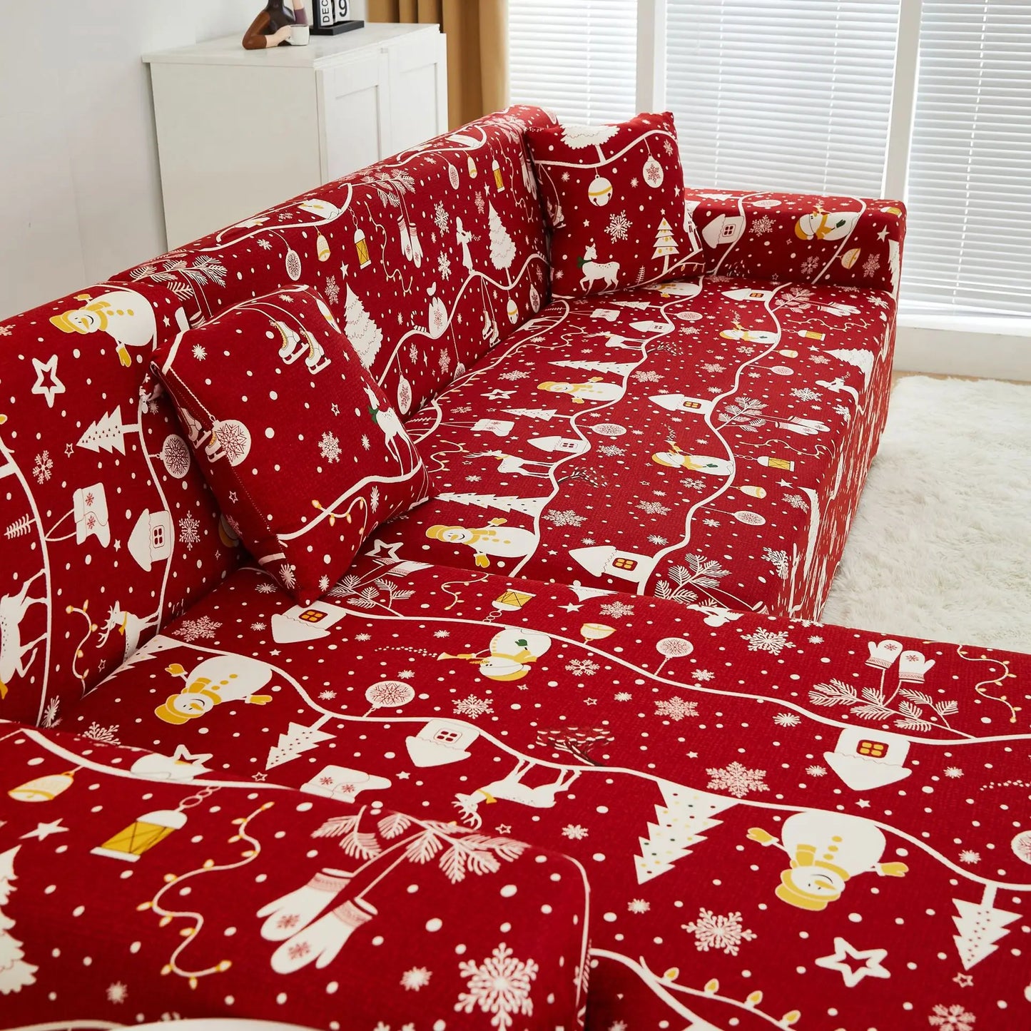 Christmas Sofa Cover All-inclusive Sofa Cushion Cover Sofa Cover Cloth Available in All Seasons Chair Case Home Decor 2025