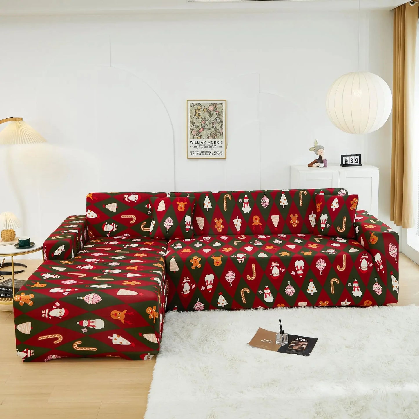 Christmas Sofa Cover All-inclusive Sofa Cushion Cover Sofa Cover Cloth Available in All Seasons Chair Case Home Decor 2025