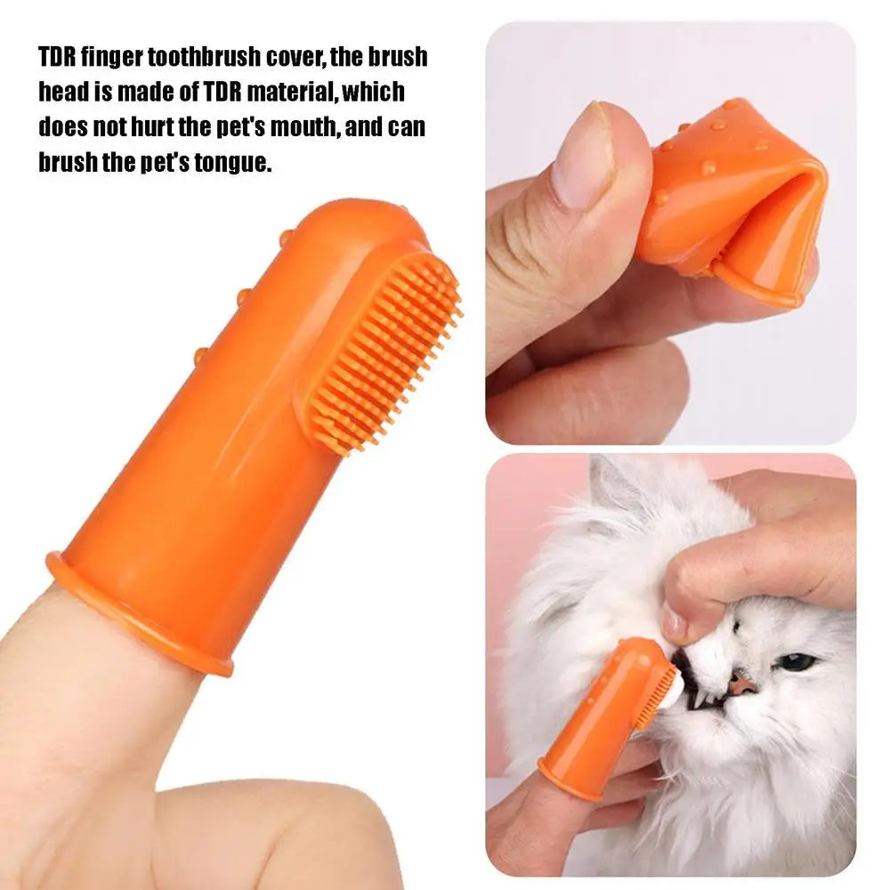 Dog Tooth Brushing Kit Dog Toothpaste And Brush Set Finger Brush For Dogs Teeth And Toothpaste Pet Oral Teeth And Gum Care