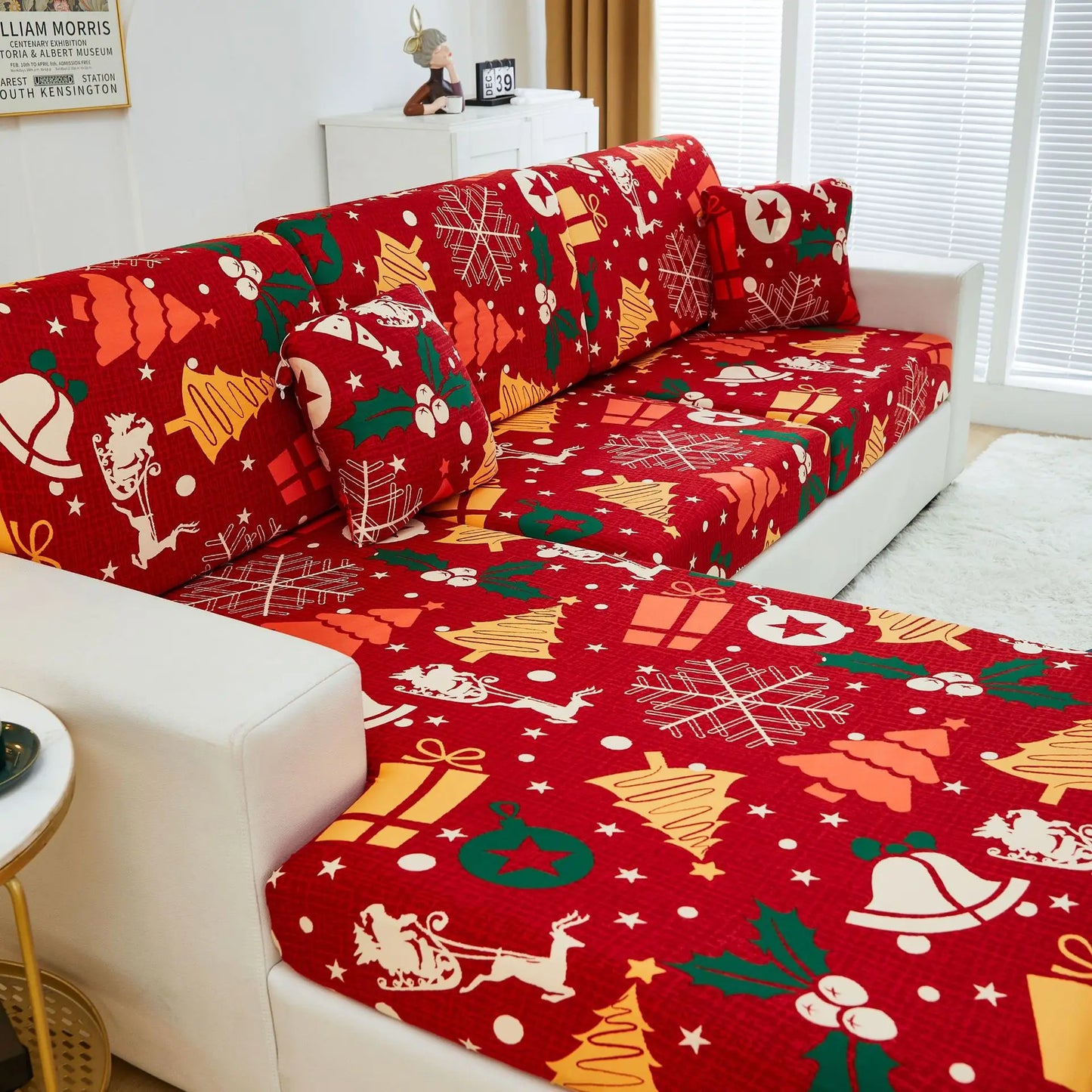 Christmas Sofa Cover All-inclusive Sofa Cushion Cover Sofa Cover Cloth Available in All Seasons Chair Case Home Decor 2025