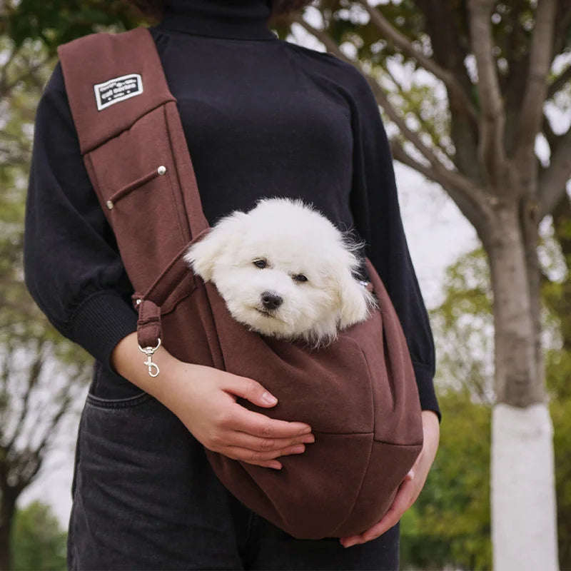 Dog Bag Pet Out Crossbody Shoulder Bag Outdoor Travel Portable Cat Puppy Sling Bag Cotton Comfortable Tote Pet Carrying Supplies