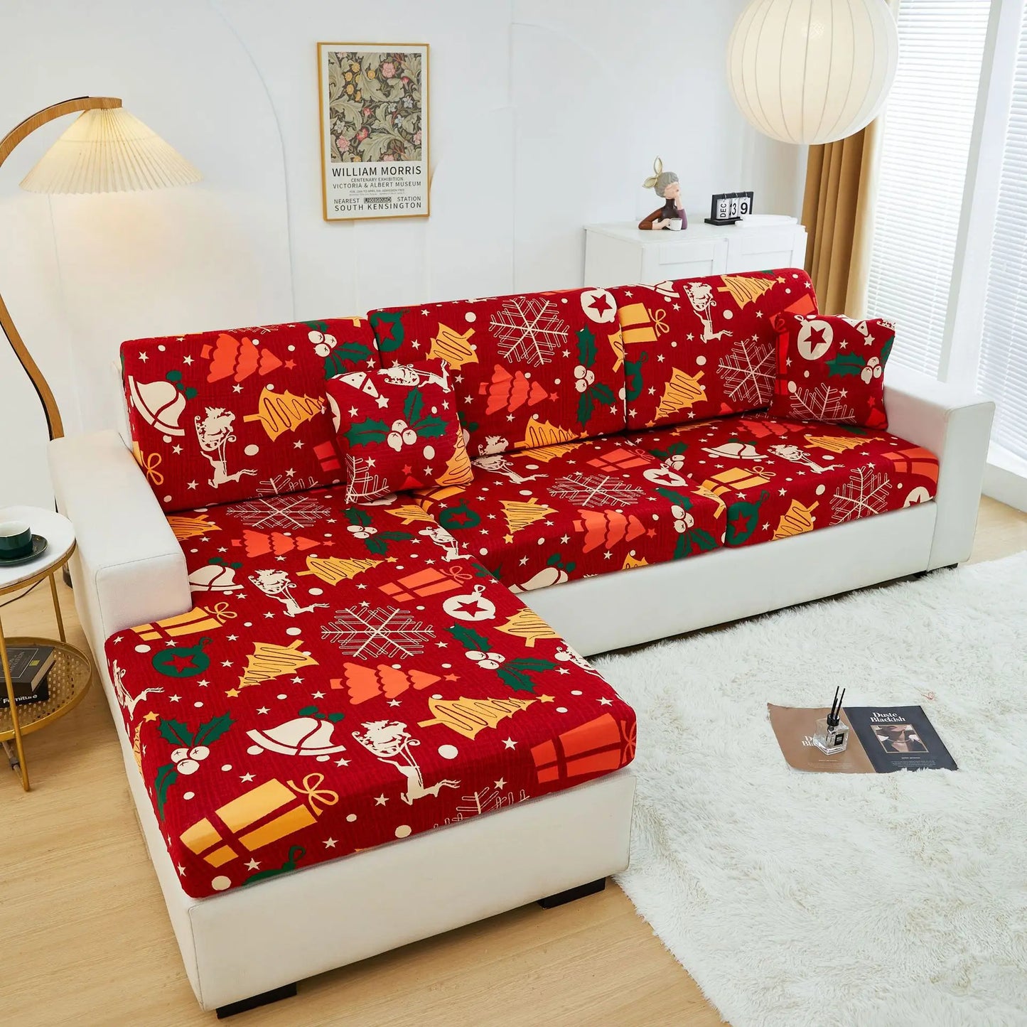 Christmas Sofa Cover All-inclusive Sofa Cushion Cover Sofa Cover Cloth Available in All Seasons Chair Case Home Decor 2025