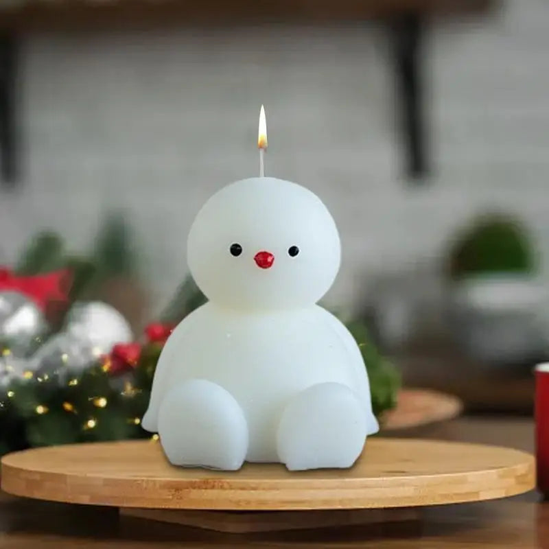 Christmas Candle Snowman Sitting Snowman Cute Christmas Candle Aromatherapy Novelty Candles Table Centerpiece Holiday Winter