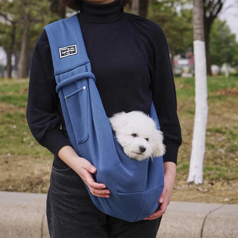 Dog Bag Pet Out Crossbody Shoulder Bag Outdoor Travel Portable Cat Puppy Sling Bag Cotton Comfortable Tote Pet Carrying Supplies