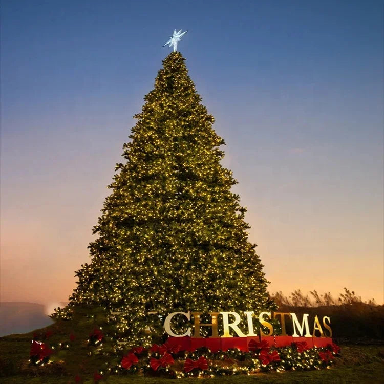 Led Outdoor Giant Christmas Decorative Tree Artificial PVC Christmas Tree For Sale