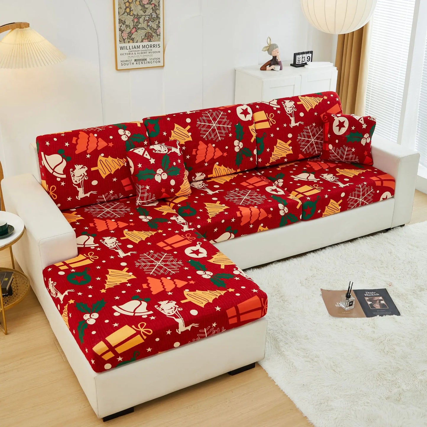 Christmas Sofa Cover All-inclusive Sofa Cushion Cover Sofa Cover Cloth Available in All Seasons Chair Case Home Decor 2025