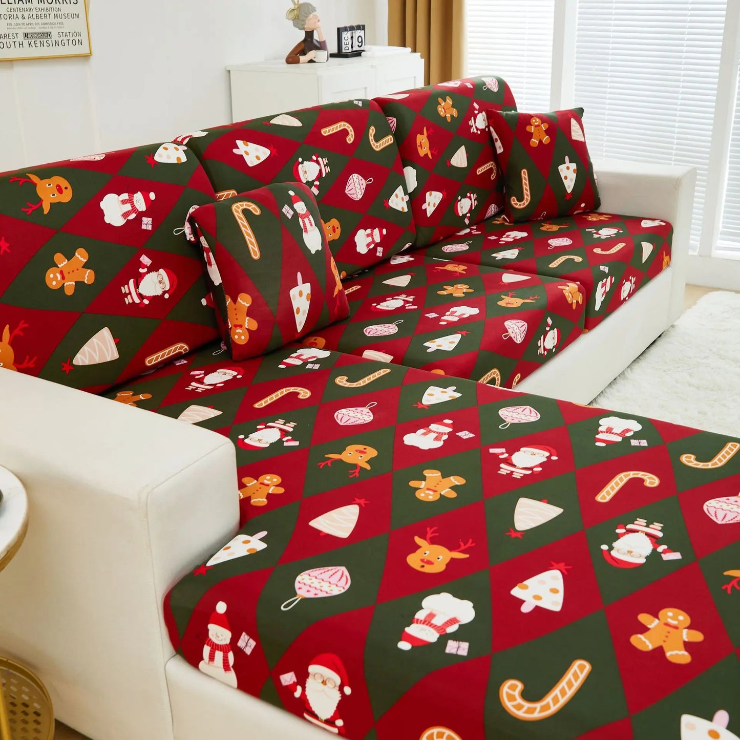 Christmas Sofa Cover All-inclusive Sofa Cushion Cover Sofa Cover Cloth Available in All Seasons Chair Case Home Decor 2025