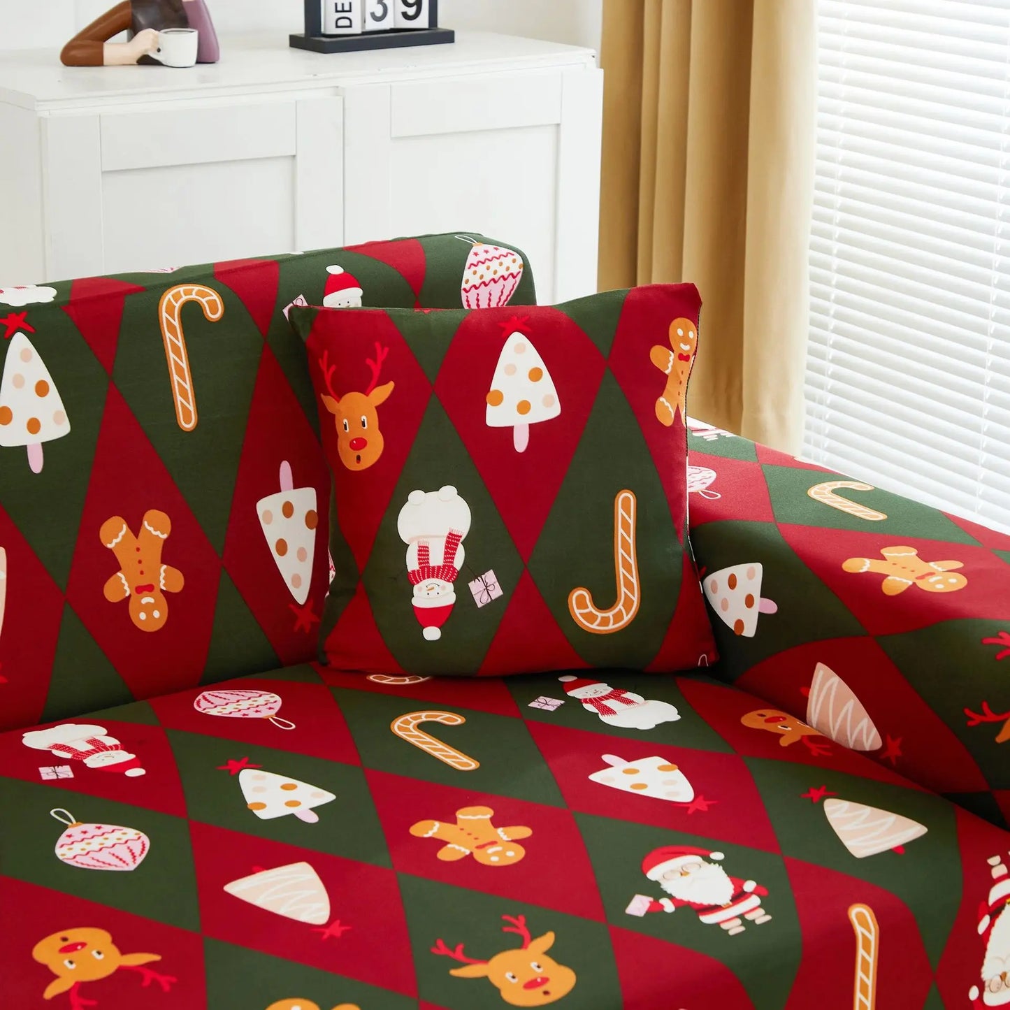 Christmas Sofa Cover All-inclusive Sofa Cushion Cover Sofa Cover Cloth Available in All Seasons Chair Case Home Decor 2025