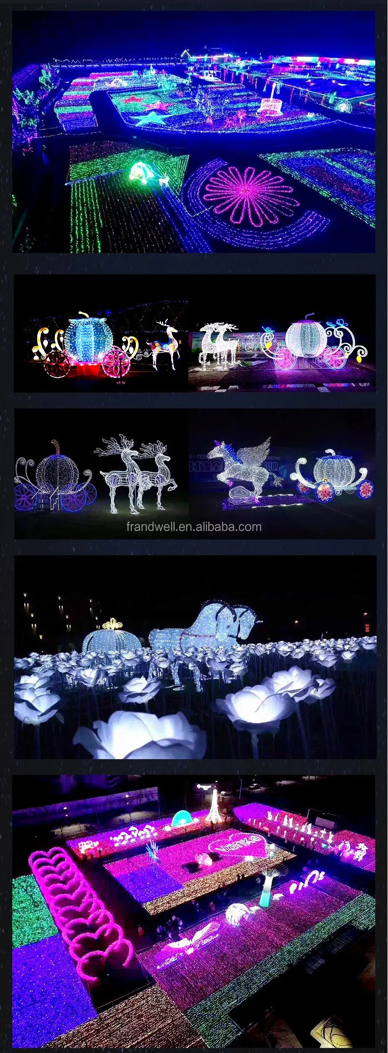 Led Outdoor Giant Christmas Decorative Tree Artificial PVC Christmas Tree For Sale