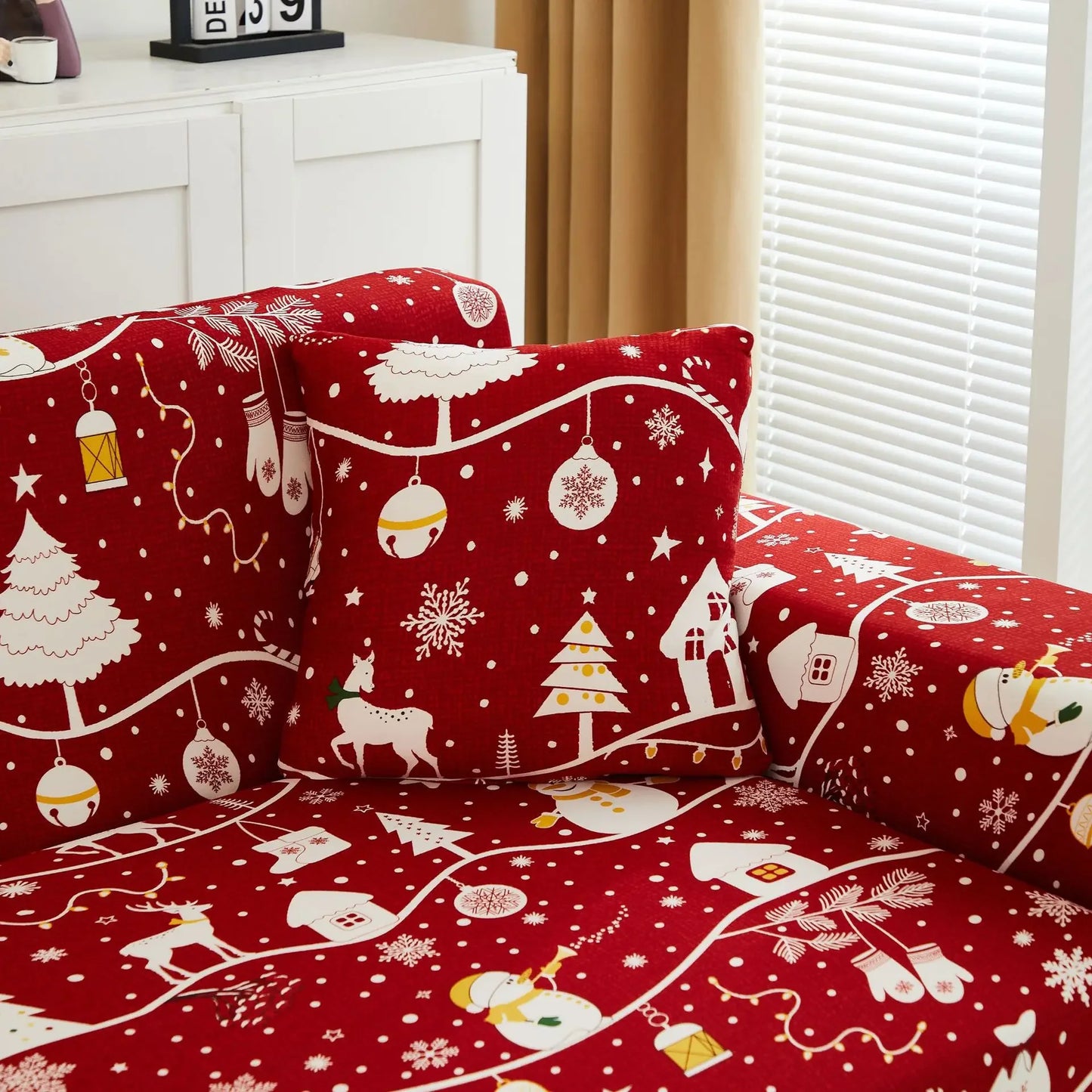 Christmas Sofa Cover All-inclusive Sofa Cushion Cover Sofa Cover Cloth Available in All Seasons Chair Case Home Decor 2025