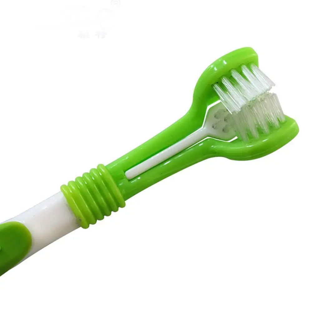 Dog Toothbrush And Toothpaste Portable Soft Powerful Pet Toothbrush Kit Safe Natural Pet Oral Care Pet Cleaning Set for Clean