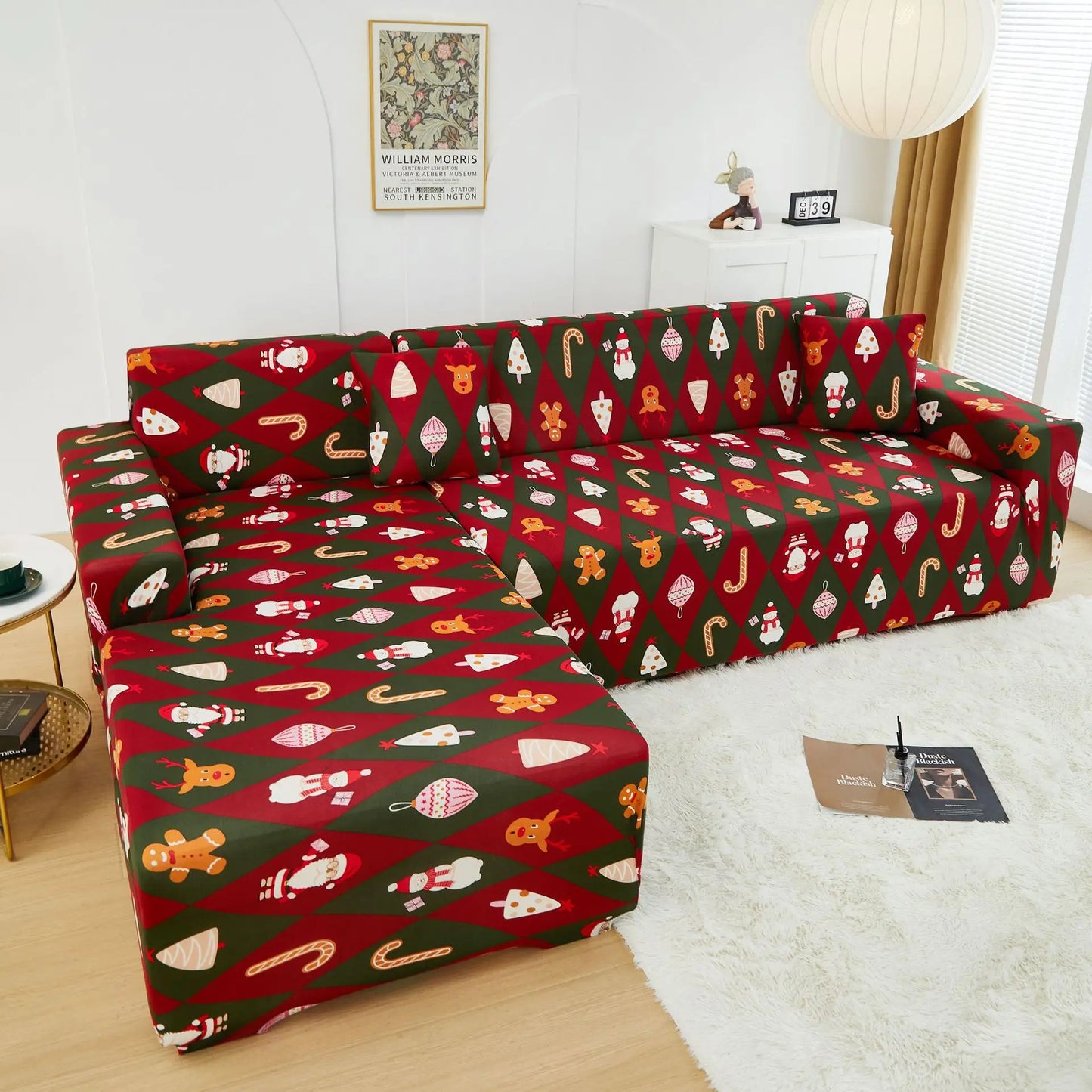 Christmas Sofa Cover All-inclusive Sofa Cushion Cover Sofa Cover Cloth Available in All Seasons Chair Case Home Decor 2025