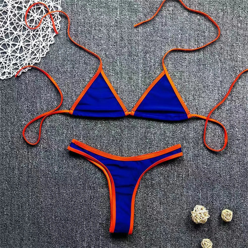 2022 New Summer Women Bra Top Swimming Beach Swimsuit Bikini Swimwear Briefs Underwear G-string Ladies Lingerie