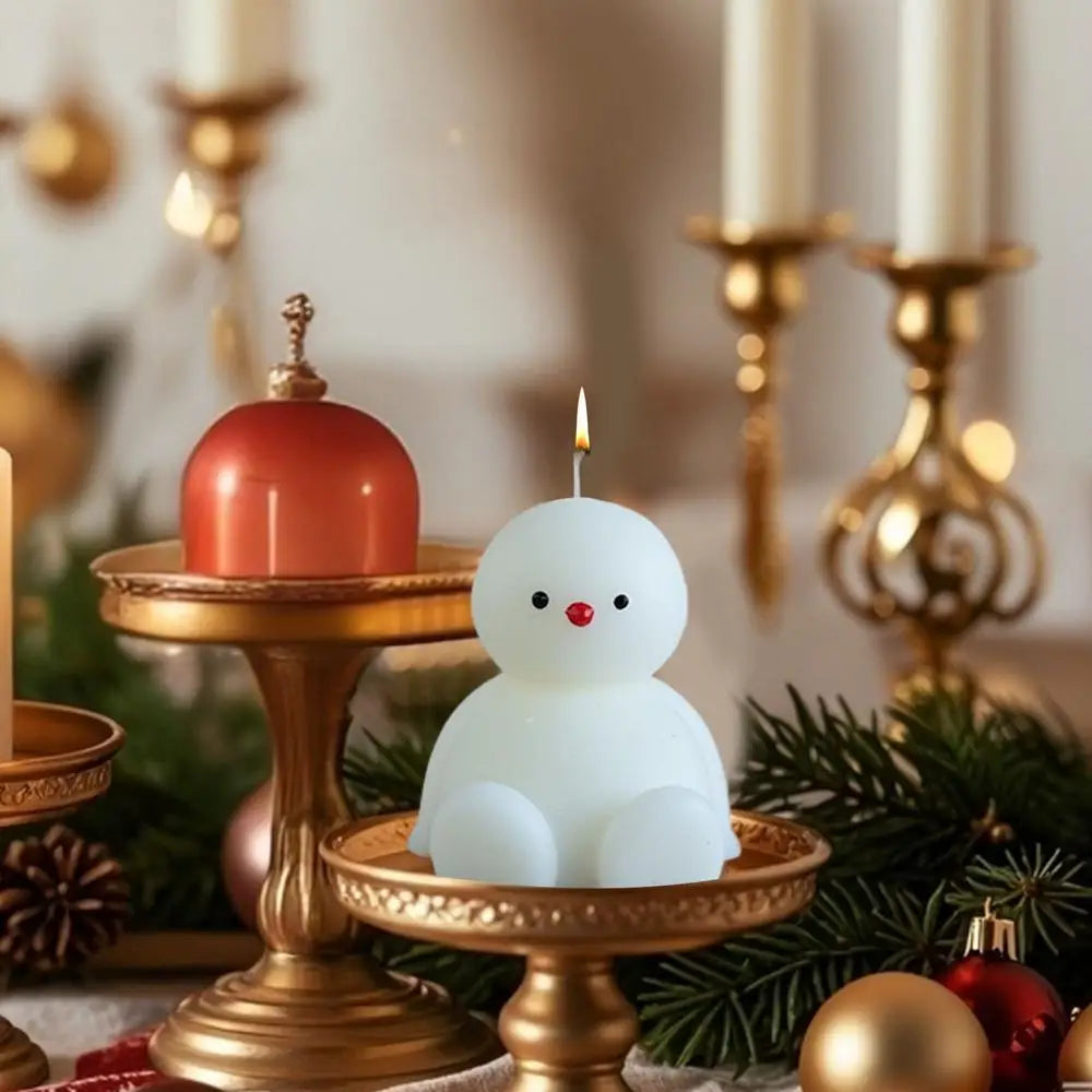 Christmas Candle Snowman Sitting Snowman Cute Christmas Candle Aromatherapy Novelty Candles Table Centerpiece Holiday Winter