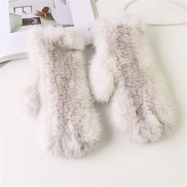 High Quality Warm And Comfortable Fur Gloves Women's Premium Mink Fur Mittens Outdoor Warm Woven Halter Gloves