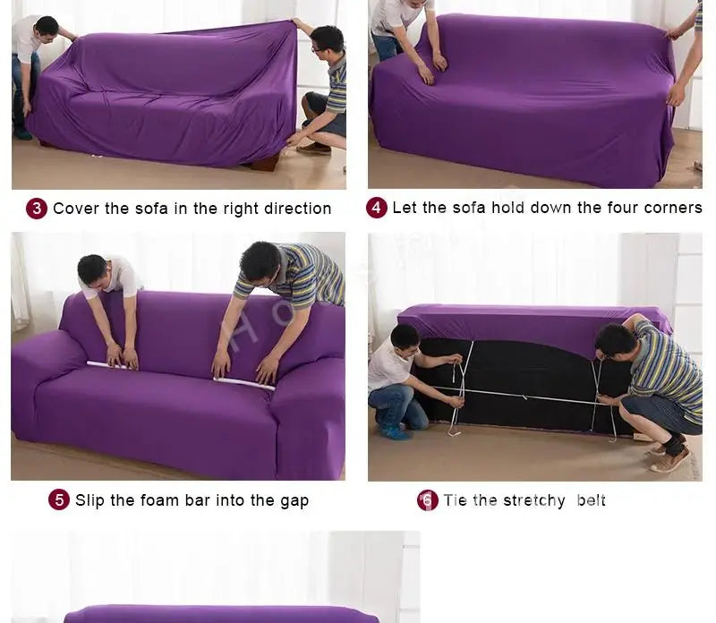 Christmas Sofa Covers for Living Room Elastic Corner Couch Cover L Shaped Chaise Longue Slipcovers Chair Protector 1/2/3/4 Seat