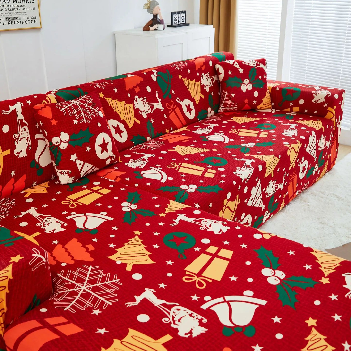 Christmas Sofa Cover All-inclusive Sofa Cushion Cover Sofa Cover Cloth Available in All Seasons Chair Case Home Decor 2025