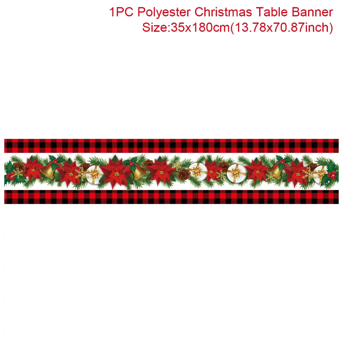 Christmas Table Runner Cloth Merry Christmas Table Decor for Home 2024 Tablecloth Xmas Ornament Navidad Natal New Year Gift 2025