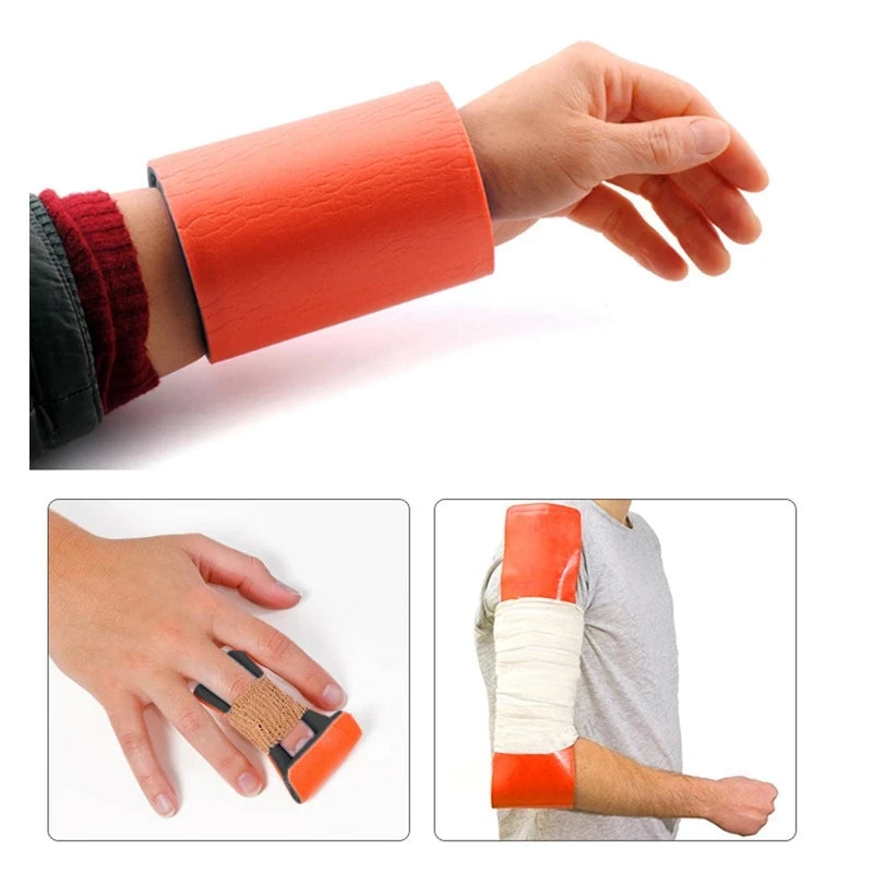 7PCS Survival Splint Bandage Roll Pet Leg Wrist Fix Fracture Rescue Protection Brace Splint Support Kit for Emergency First Aid