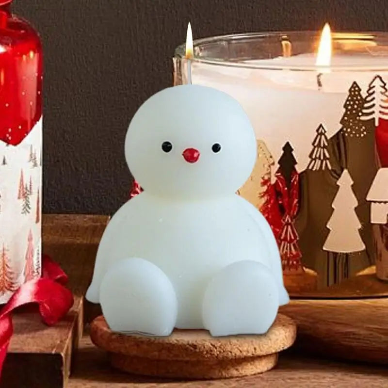 Christmas Candle Snowman Sitting Snowman Cute Christmas Candle Aromatherapy Novelty Candles Table Centerpiece Holiday Winter