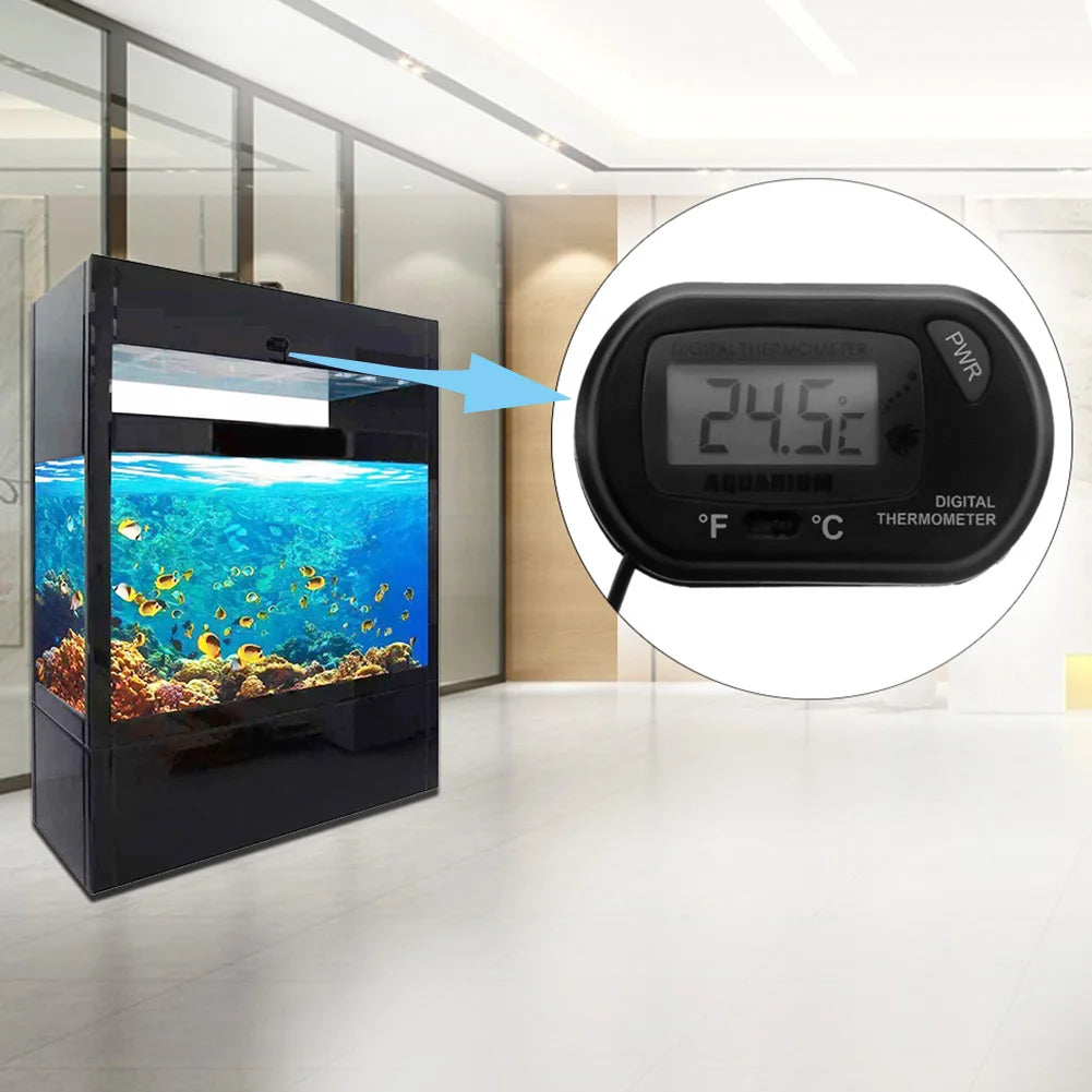 Fish Tank Thermometer Suction Cup Aquarium Temperature Water Meter High Precision Aquarium Temp Detector Pet Supplies