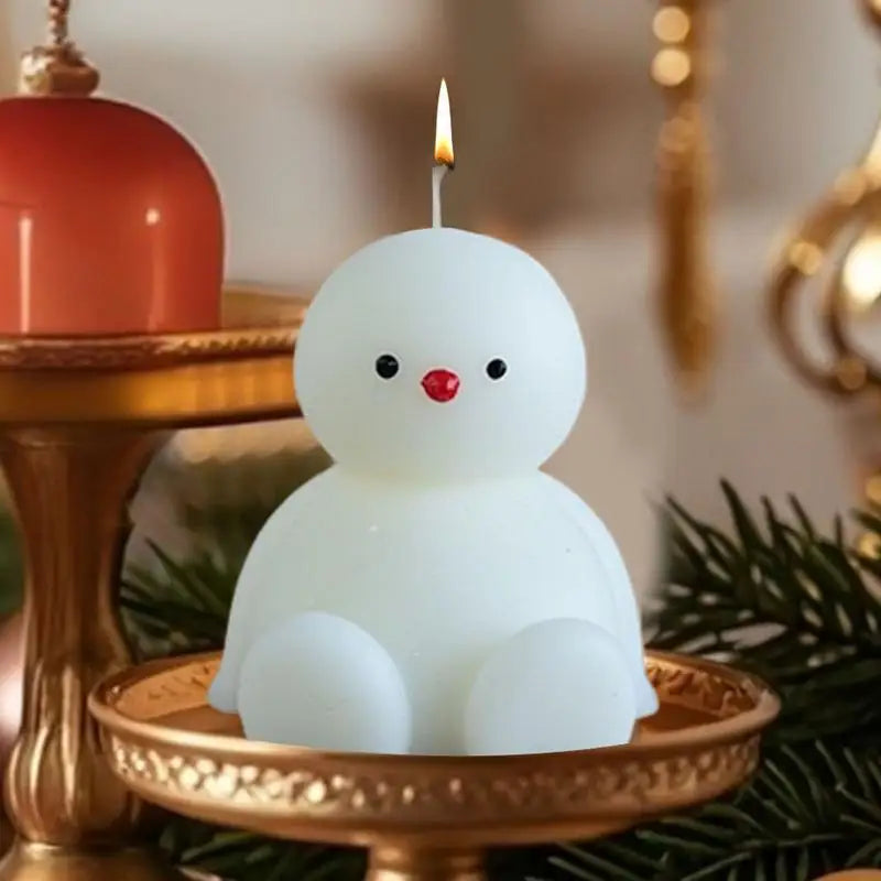 Christmas Candle Snowman Sitting Snowman Cute Christmas Candle Aromatherapy Novelty Candles Table Centerpiece Holiday Winter