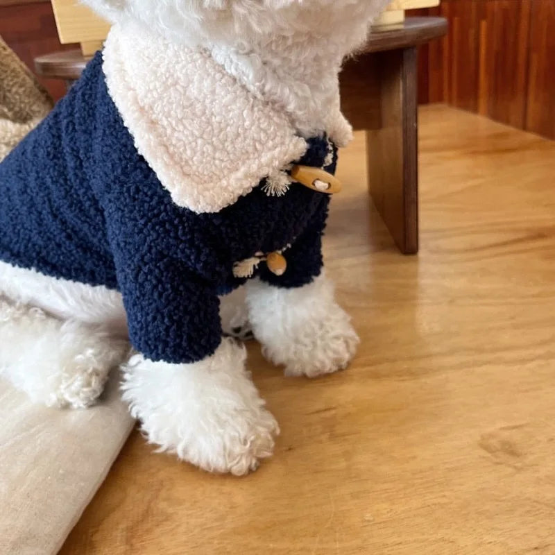 Warm Fleece Cardigan for Pets, Winter Coat, Puppy Jacket, Chihuahua, French Bulldog, Dog Overalls, Small Dog Clothing